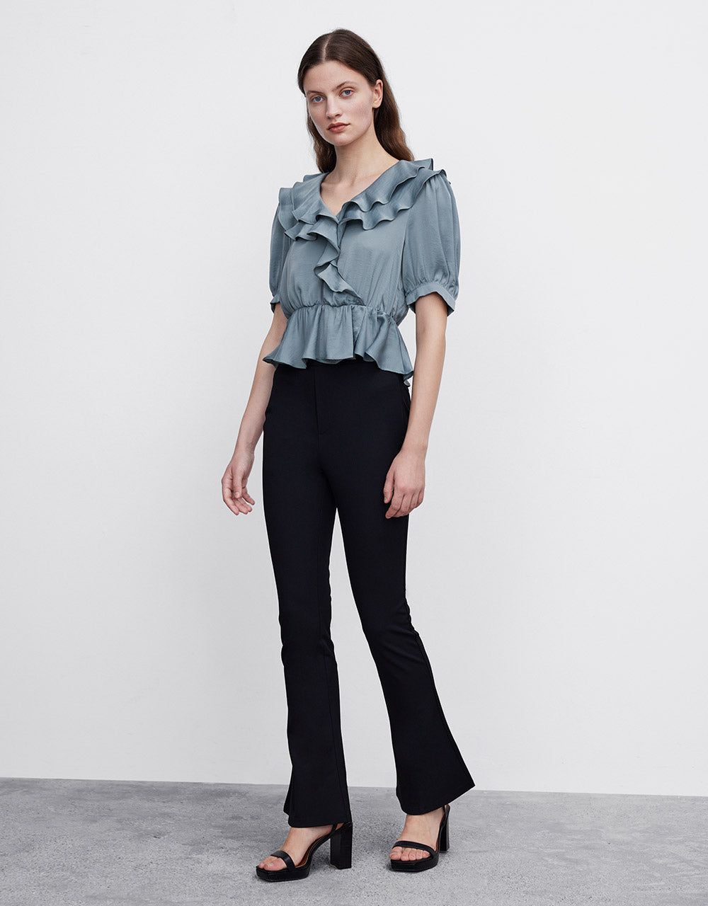 Cropped Flare Pants