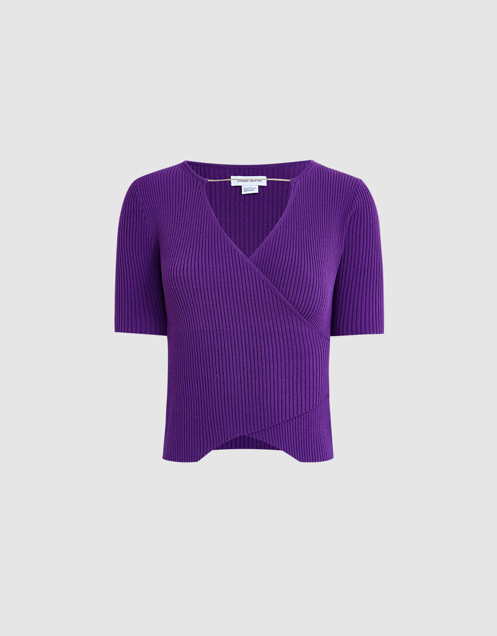 Crisscross Rib Knit Top