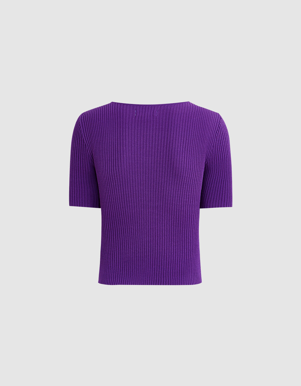 Crisscross Rib Knit Top