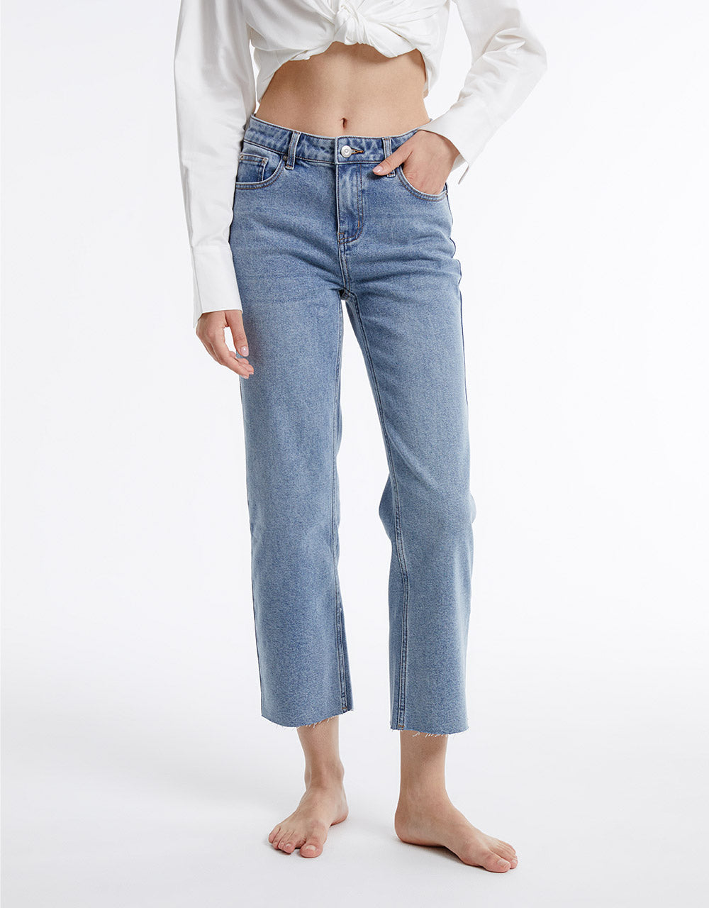 A+ Denim Straight Leg Jeans