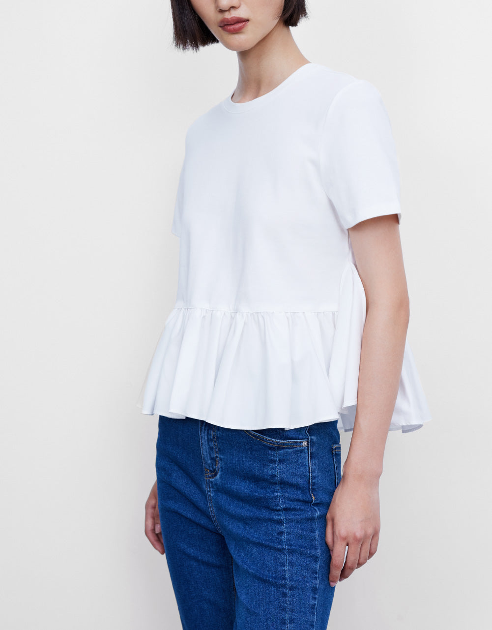 Ruffle Hem T-Shirt