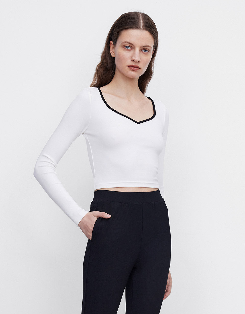 Long Sleeve Knitted T-Shirt