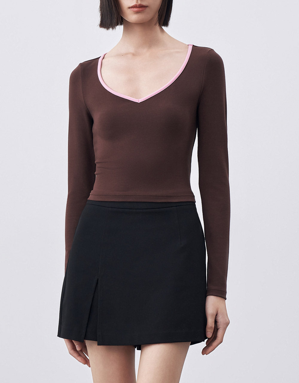 Long Sleeve Knitted T-Shirt
