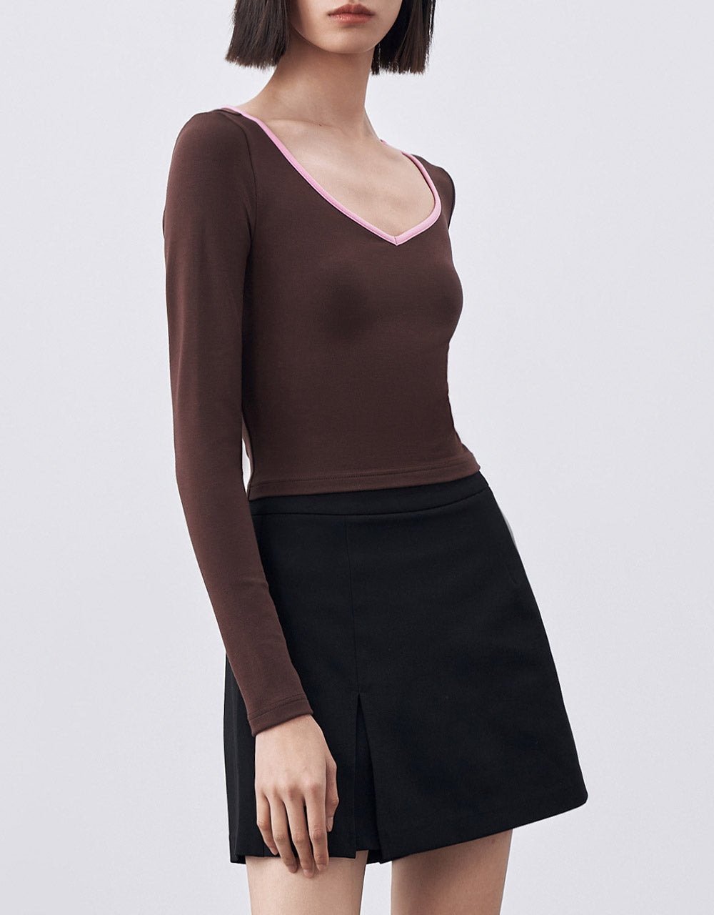 Long Sleeve Knitted T-Shirt