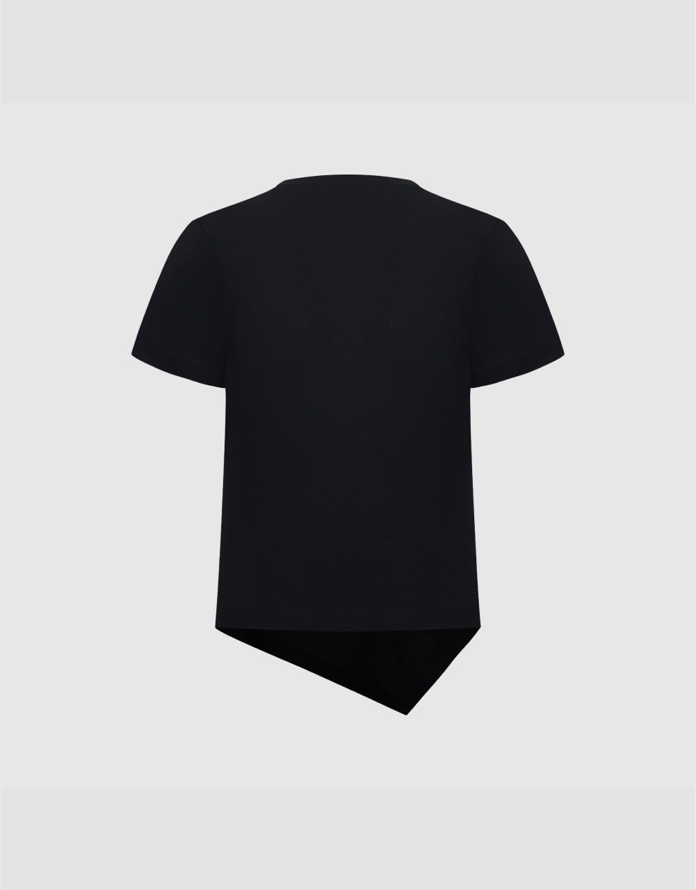 Asymmetrical Crew Neck T-Shirt