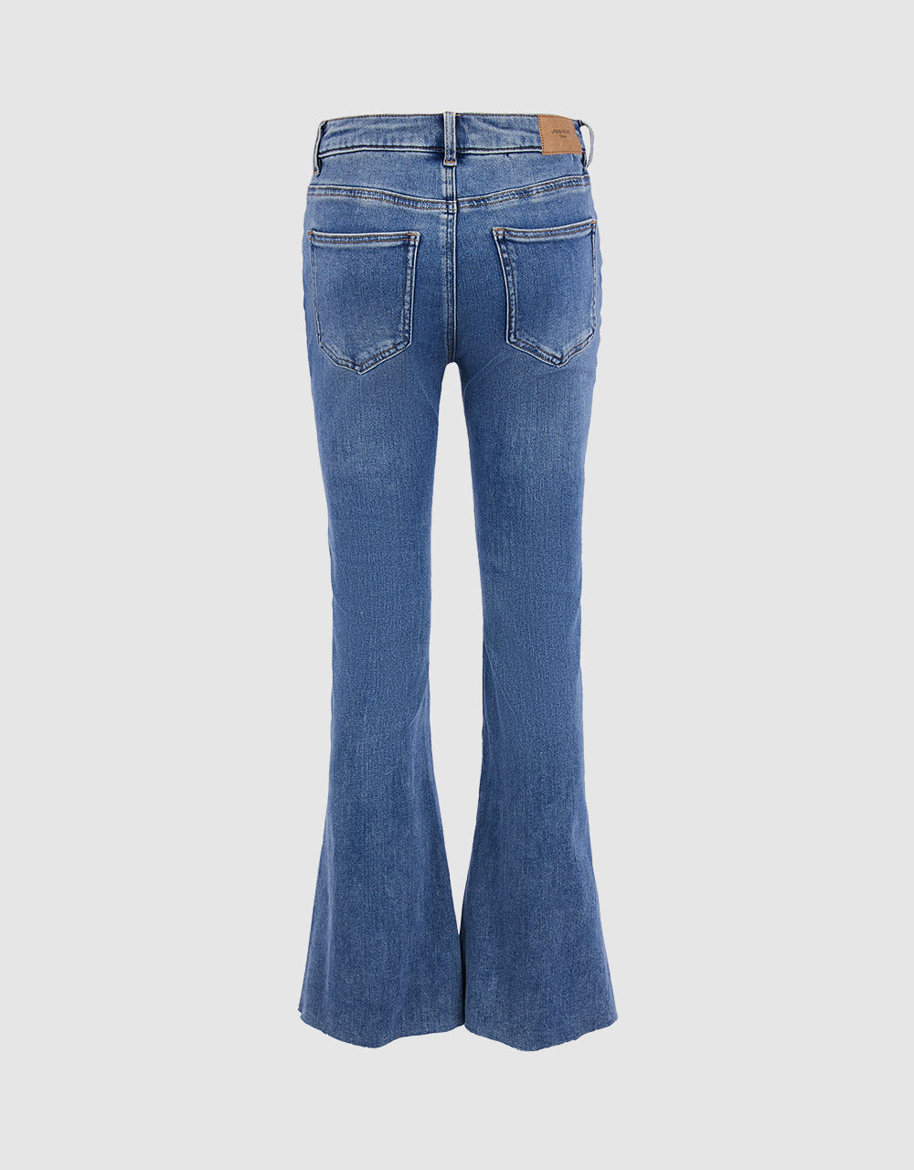Slit Hem Flare Jeans