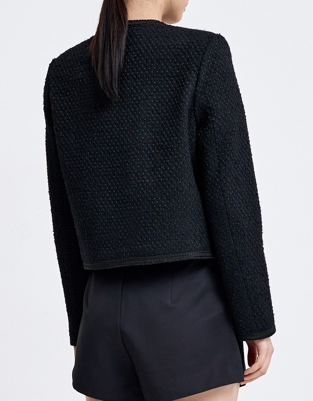 Buttoned Tweed Jacket