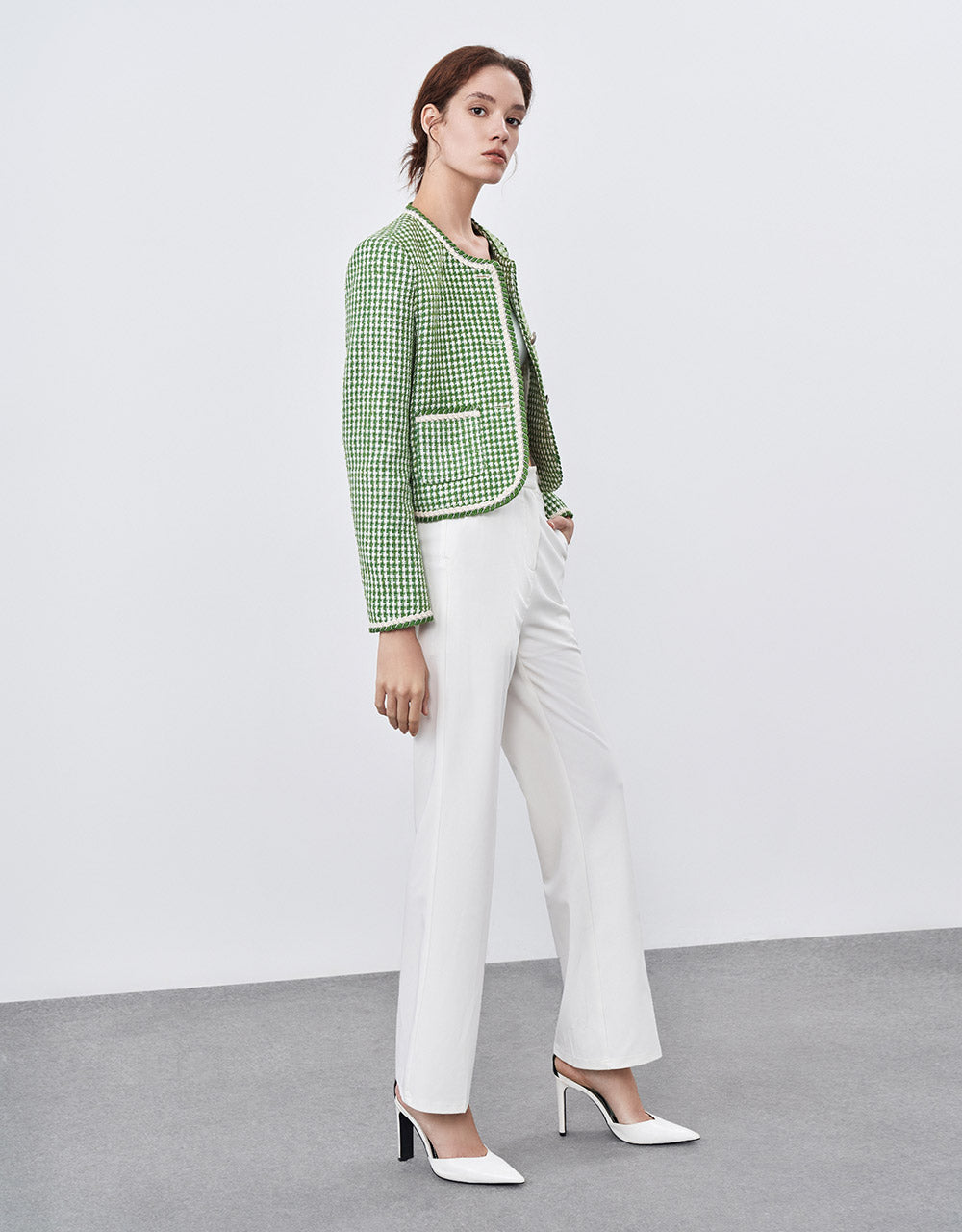 Patch Pocket Tweed Jacket