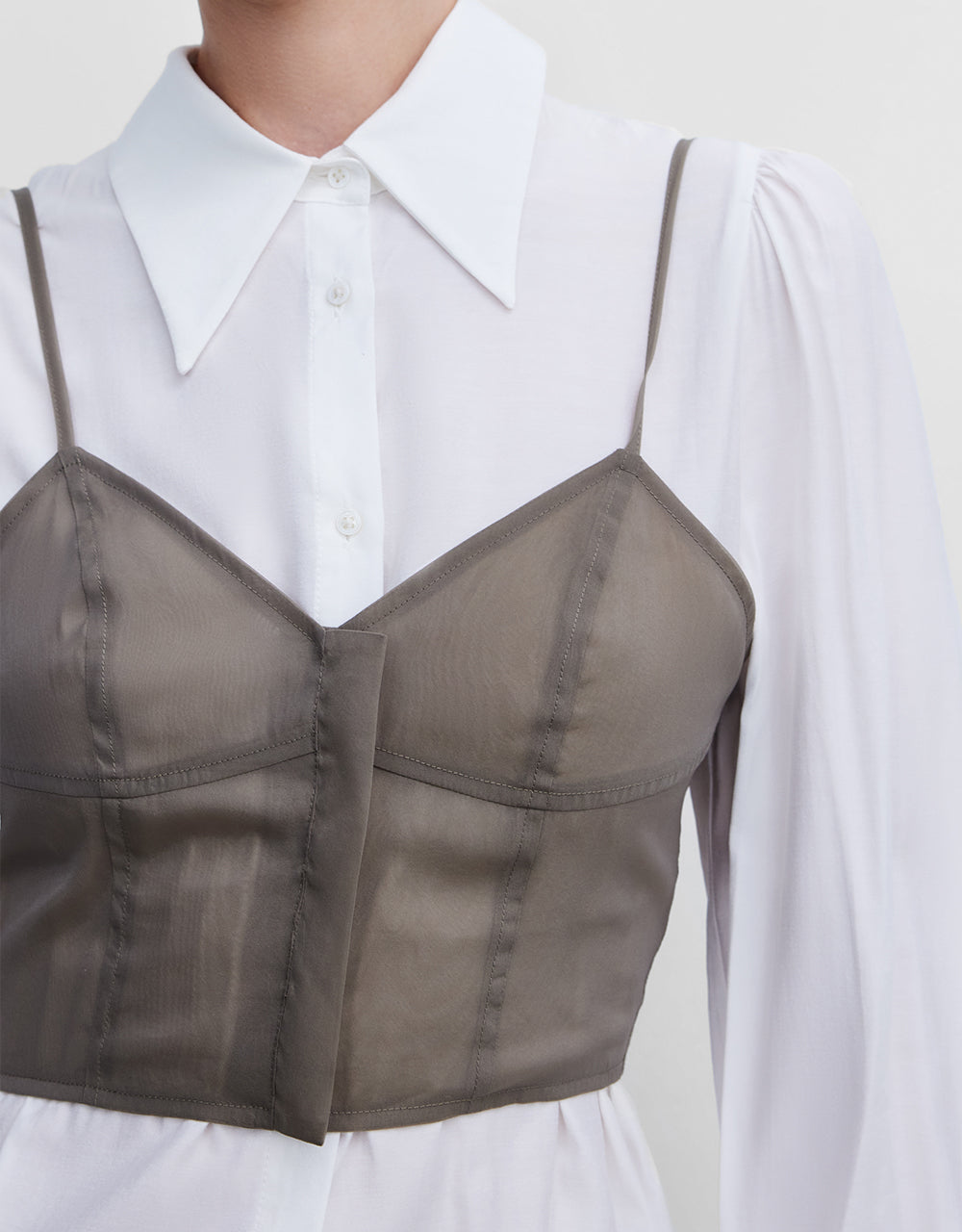 Combination Buttoned Shirt