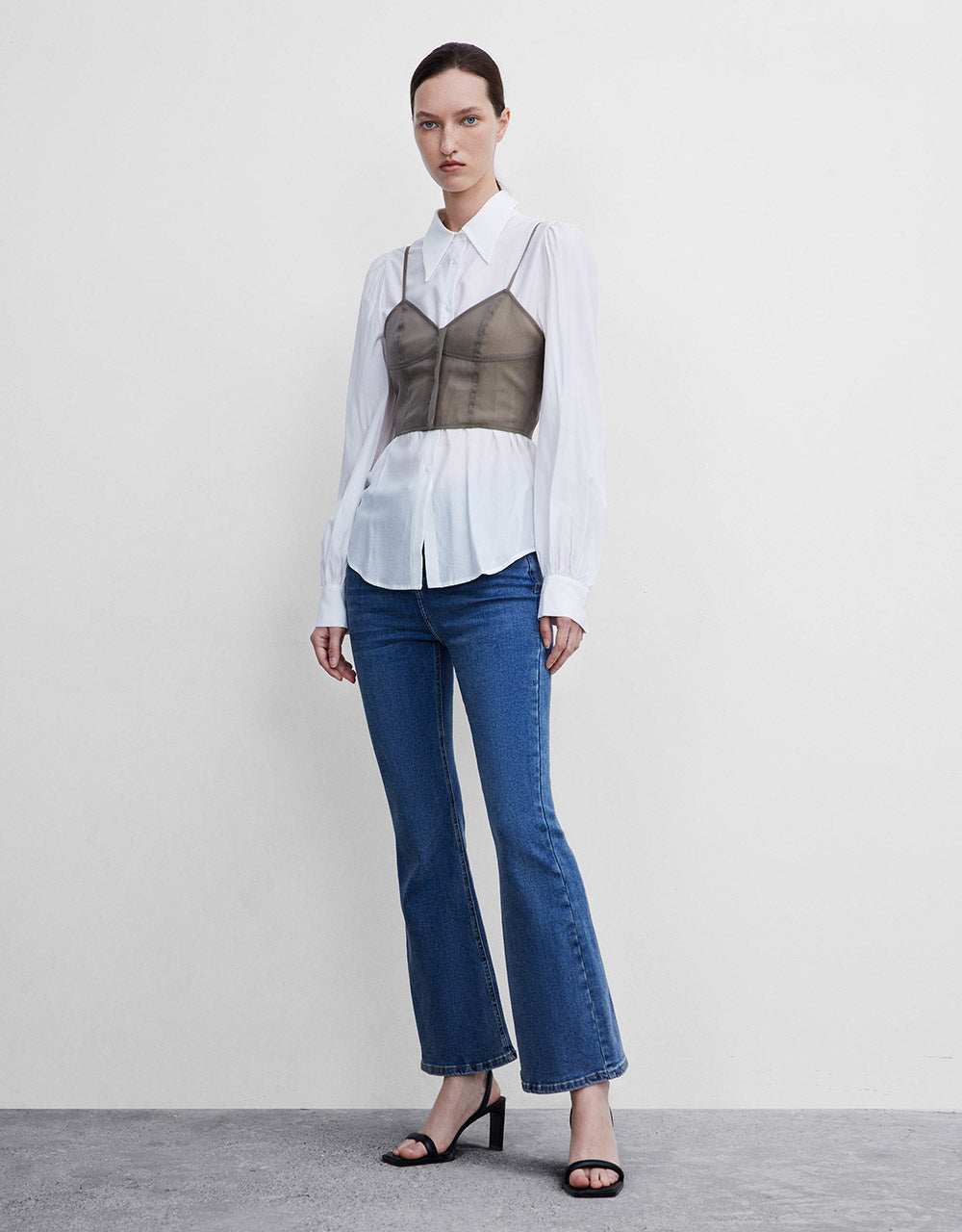 Combination Buttoned Shirt
