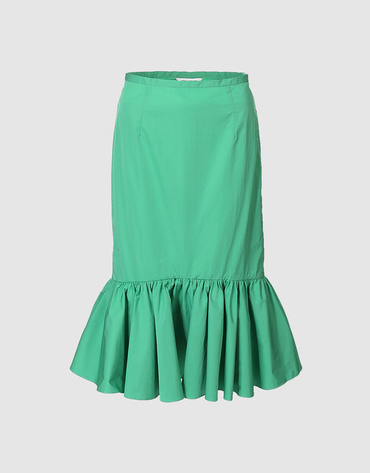 Ruffled Midi Skirt