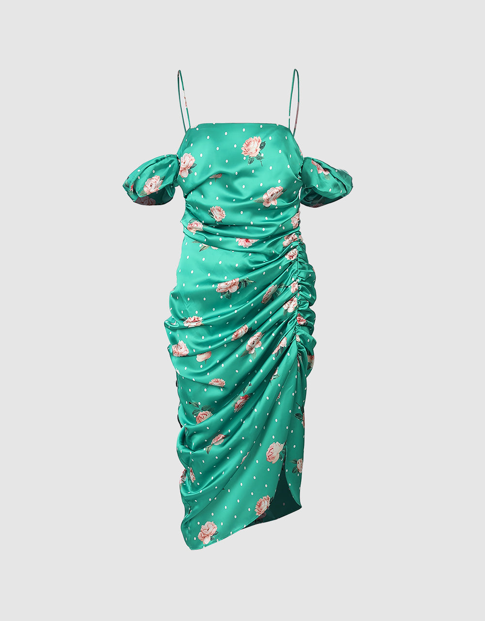 Floral Ruched Dress