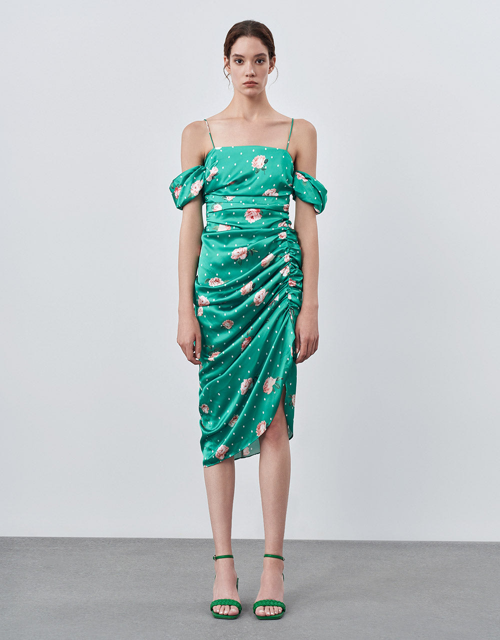 Floral Ruched Dress