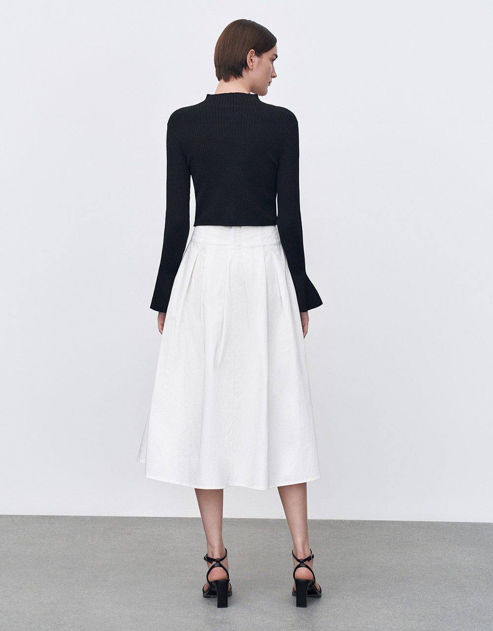 Pleated Midi Skirt
