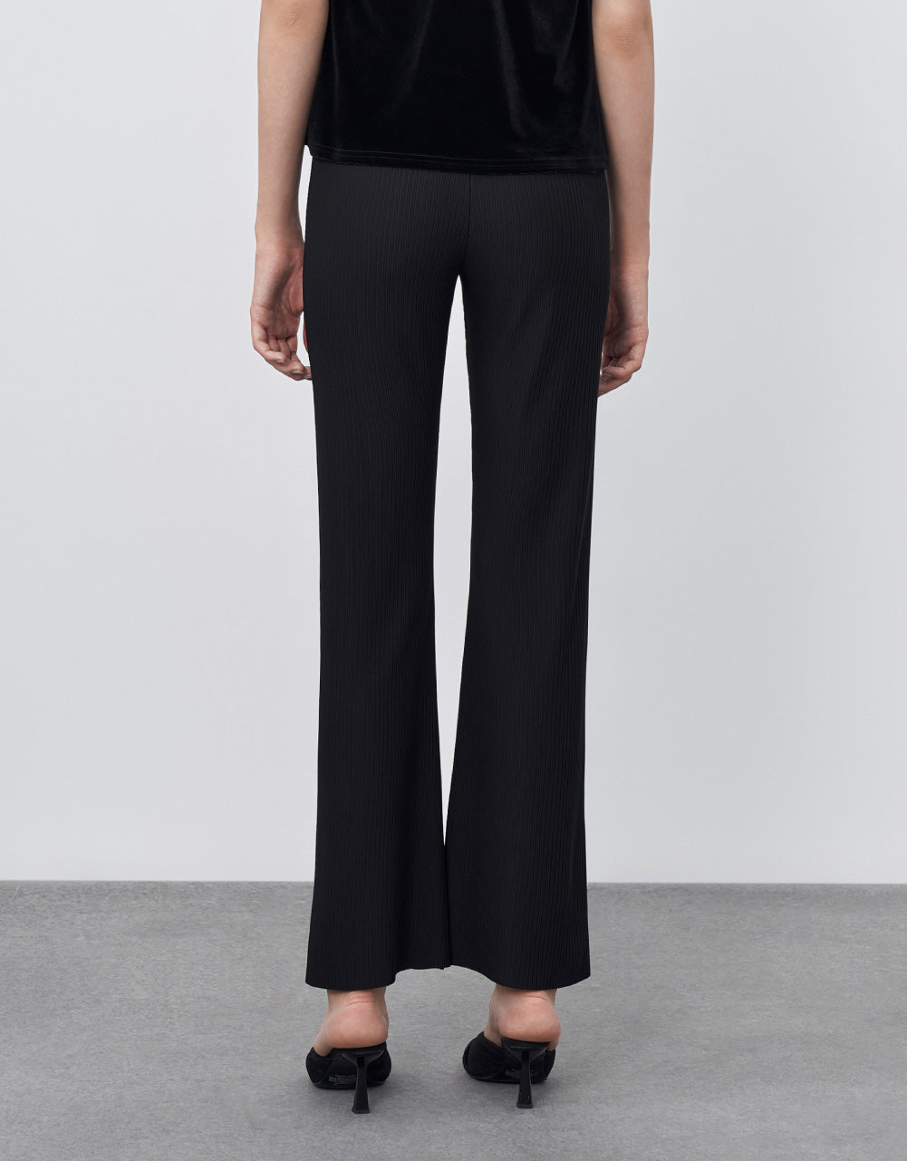 Textured Wide Leg Pants
