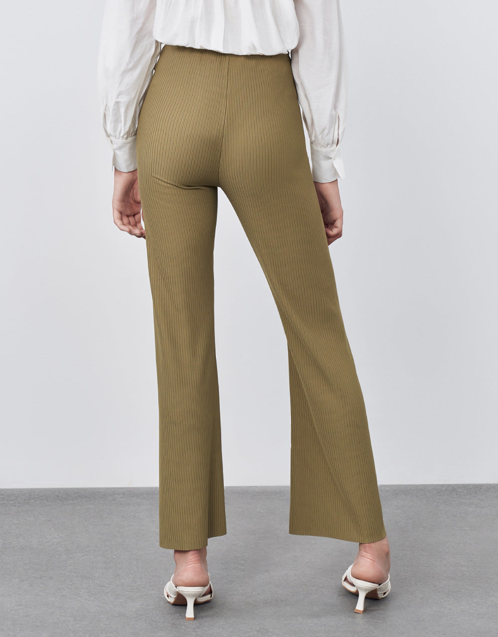 Textured Wide Leg Pants