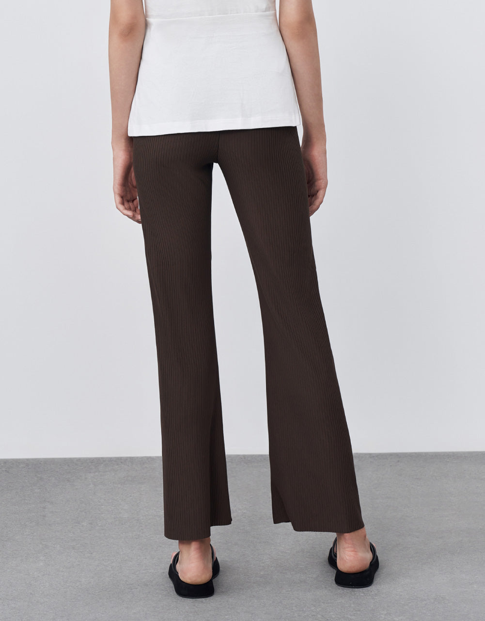 Textured Wide Leg Pants