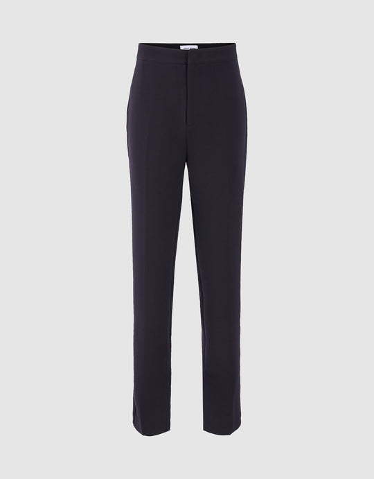 Slit Hem Straight Pants