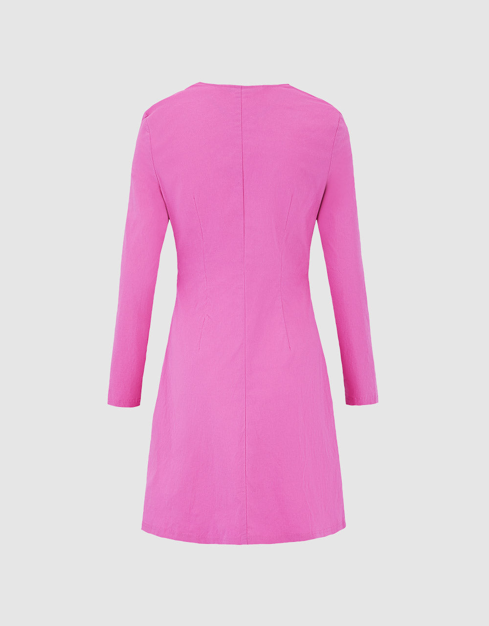 Slit Hem Ruched Midi Dress
