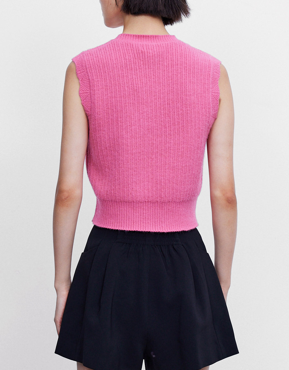 Rib Knit Sweater Vest