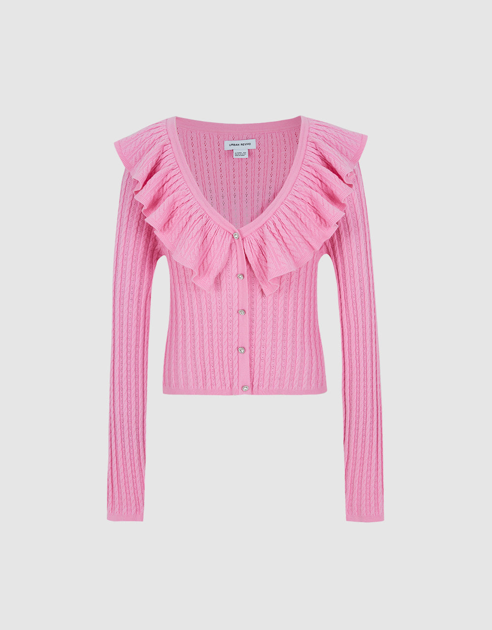 Buttoned Ruffle Top