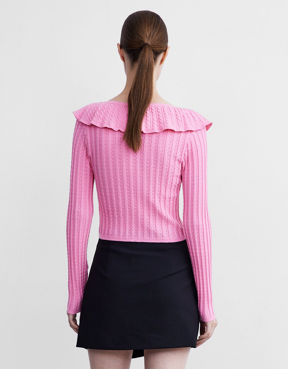 Buttoned Ruffle Top