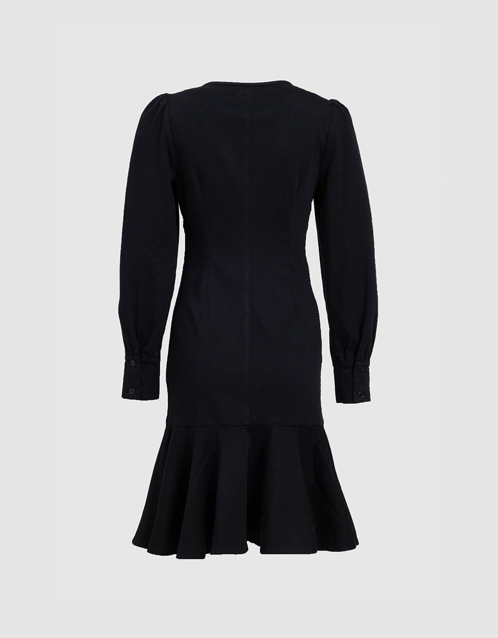 Ruffle Denim Dress