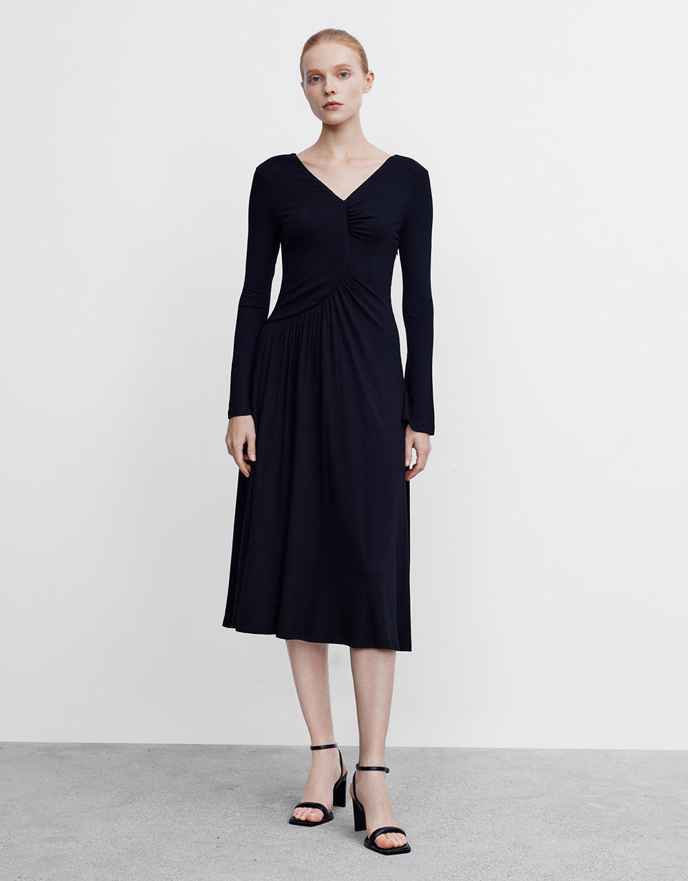 Ruched Midi Dress
