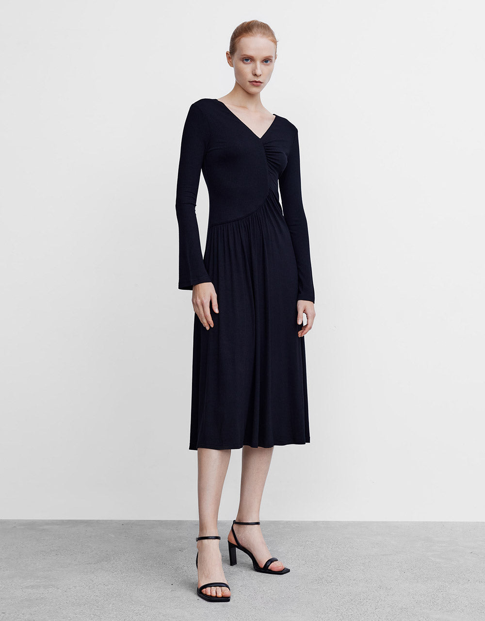 Ruched Midi Dress
