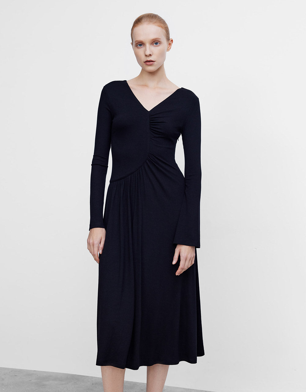 Ruched Midi Dress
