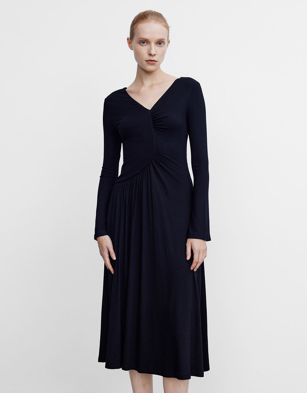 Ruched Midi Dress