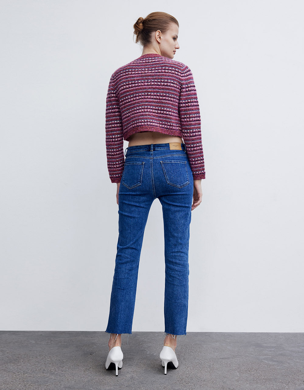 Slit Hem Skinny Jeans