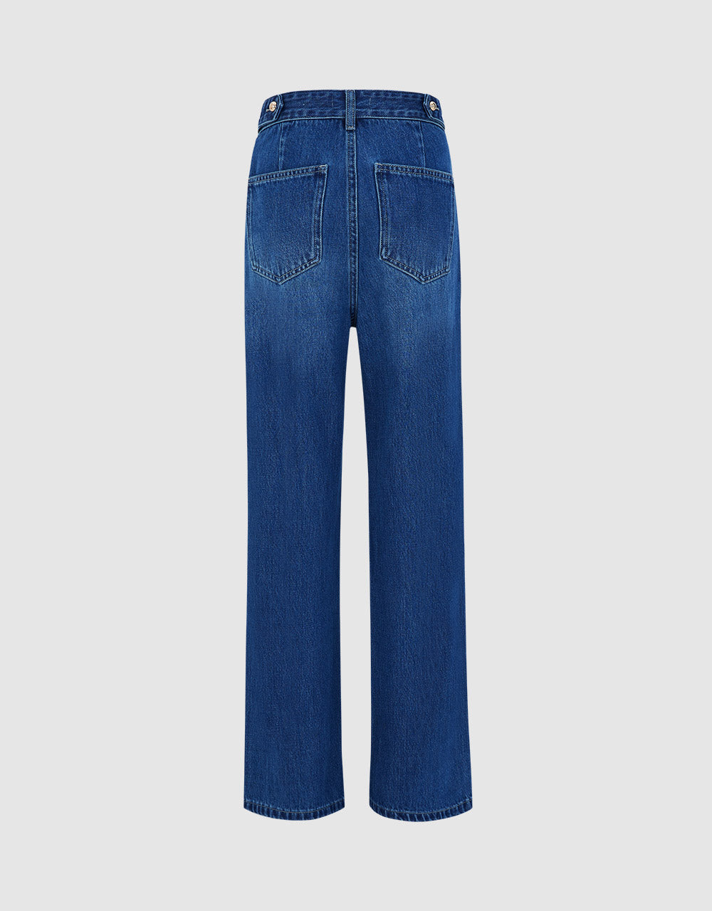 Mid Waist Wide Leg Jeans