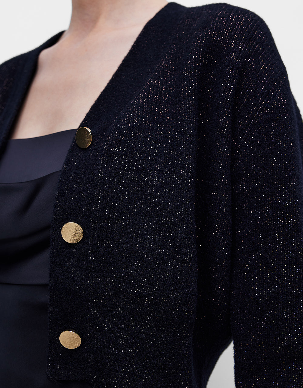 Button Up Cropped Cardigan