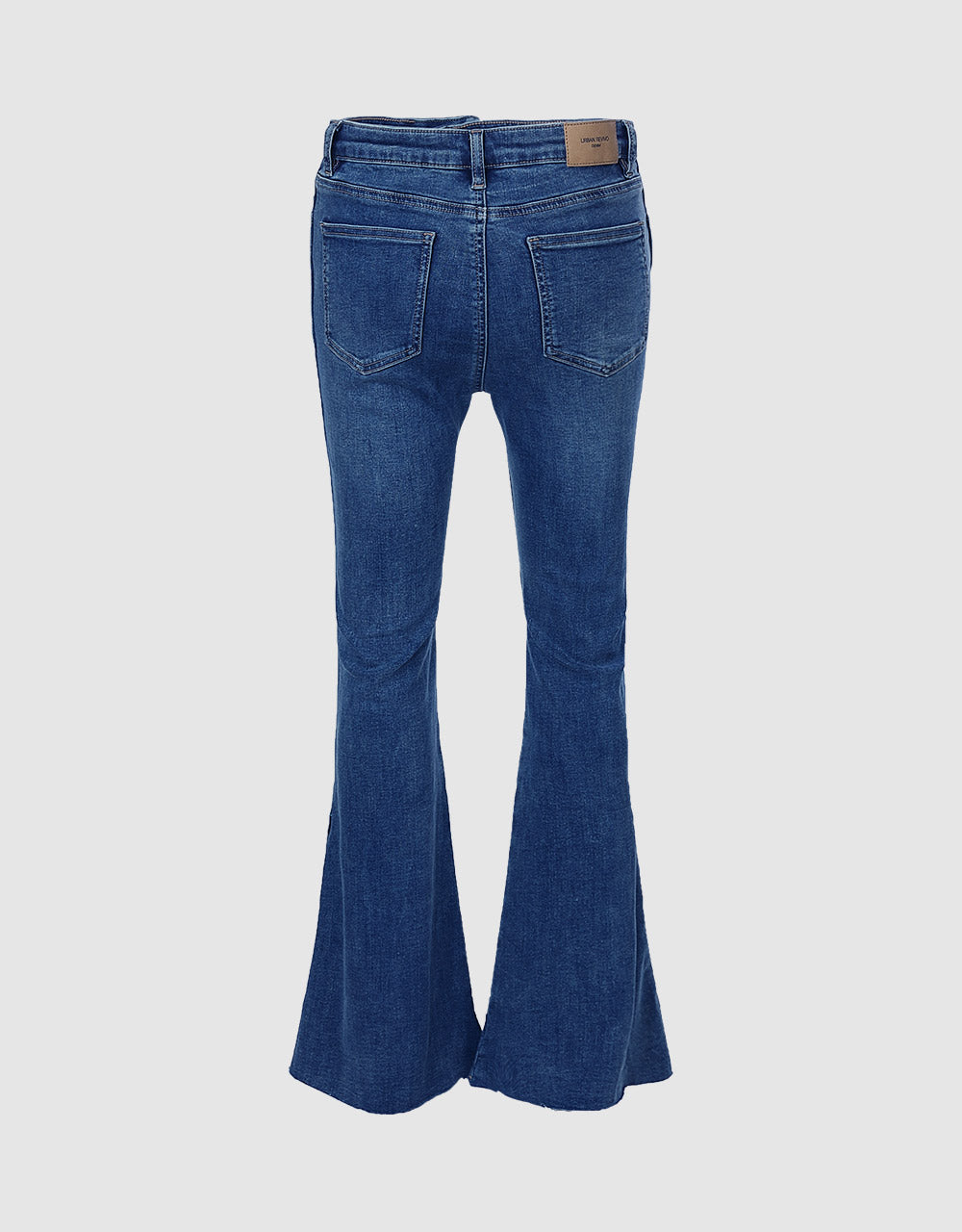 Slit Hem Flare Jeans