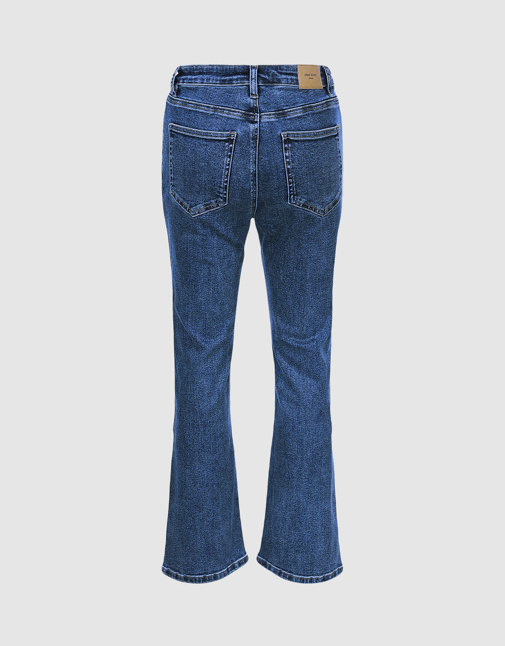 Slit Hem Straight Jeans