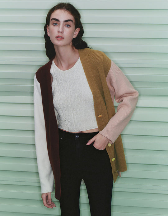Colorblock Cardigan