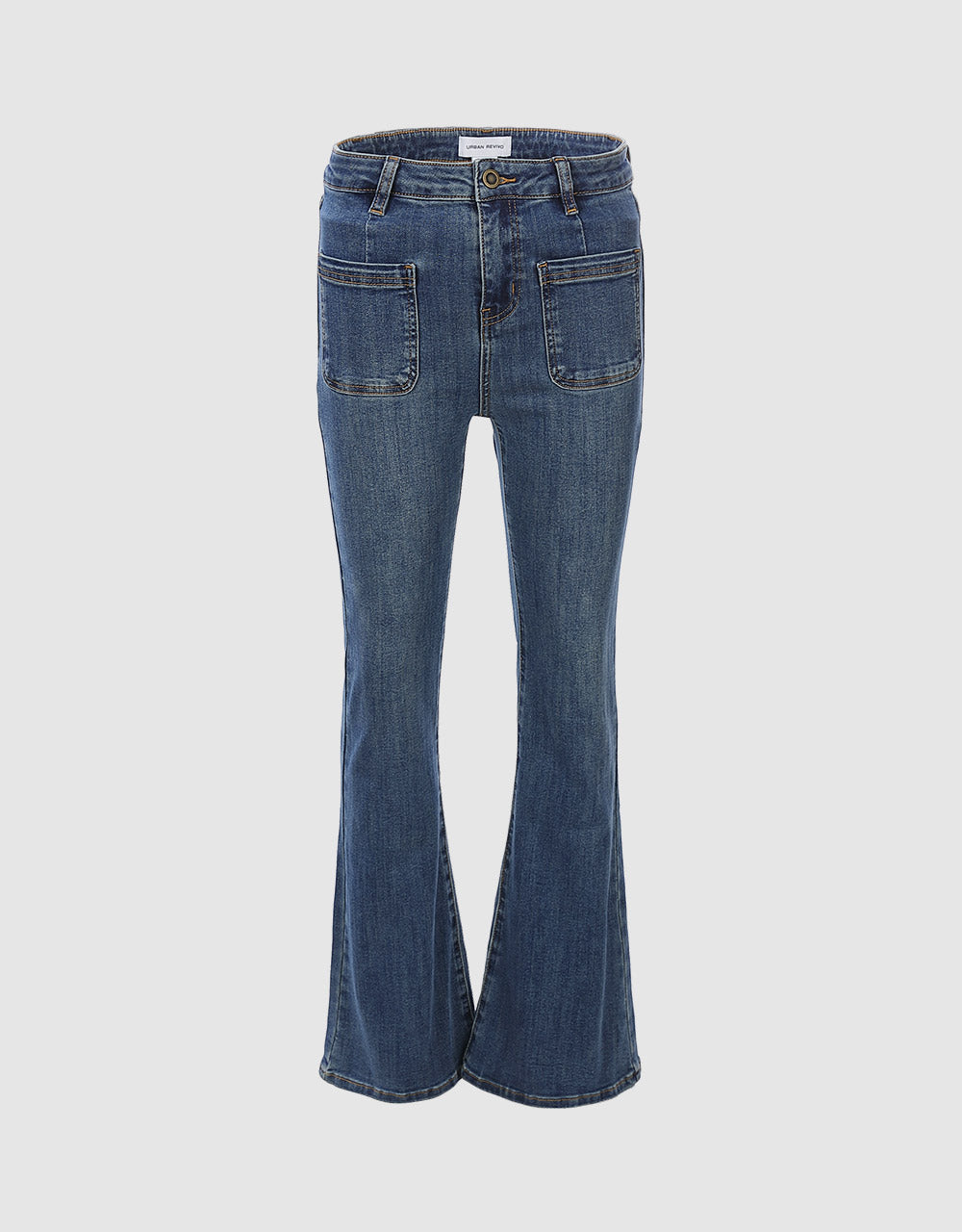 Patch Pocket Flare Jeans
