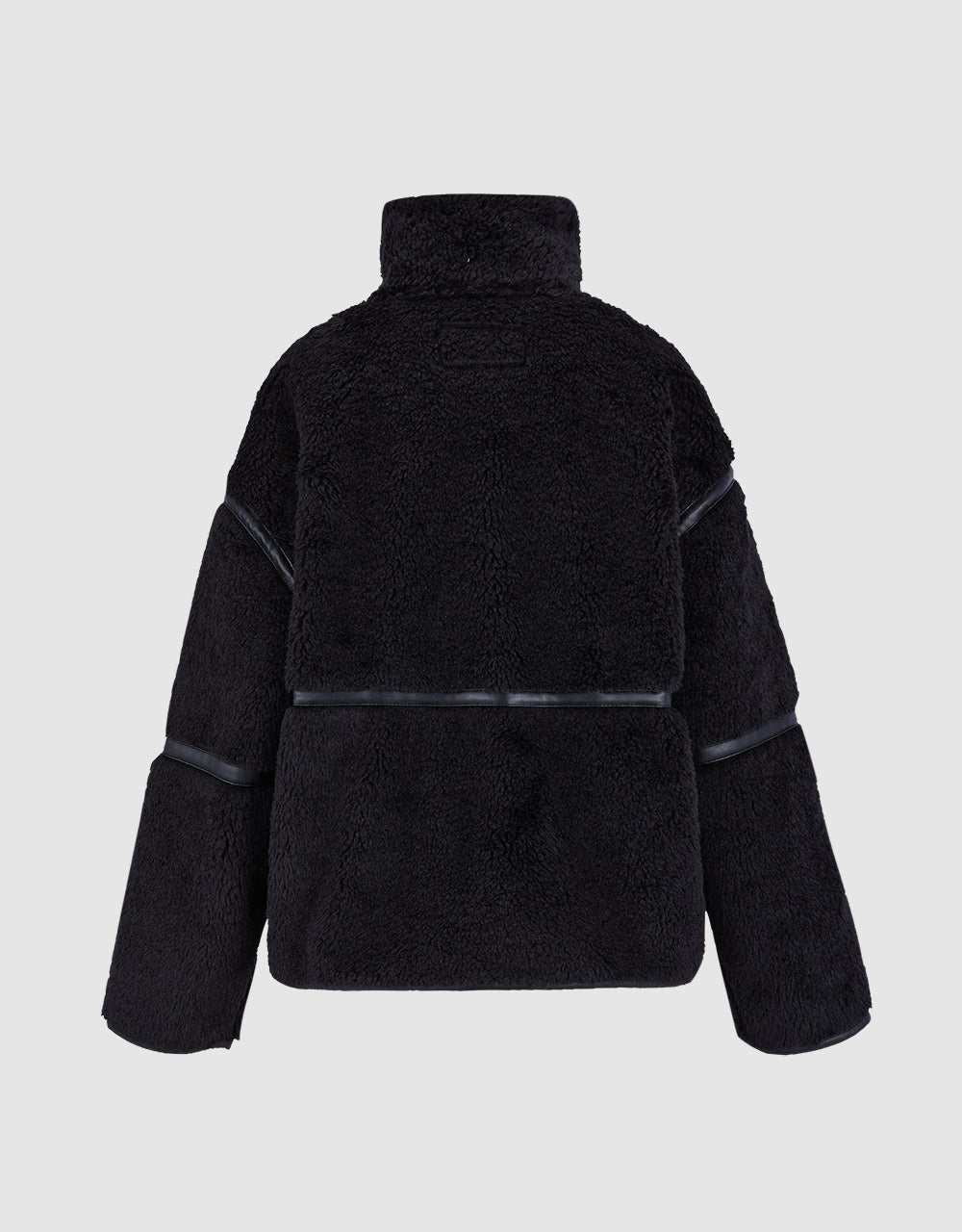 Contrast Stitch Teddy Jacket