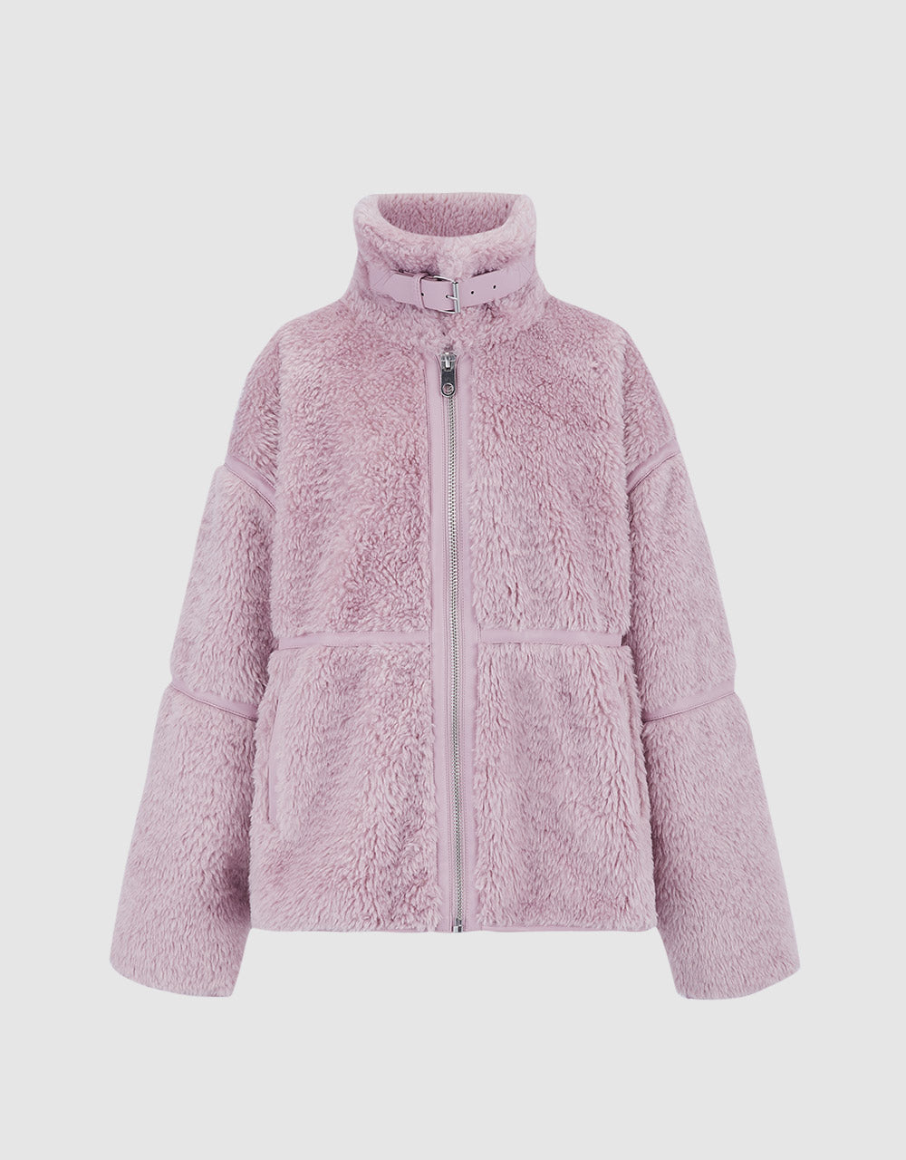 Contrast Stitch Teddy Jacket