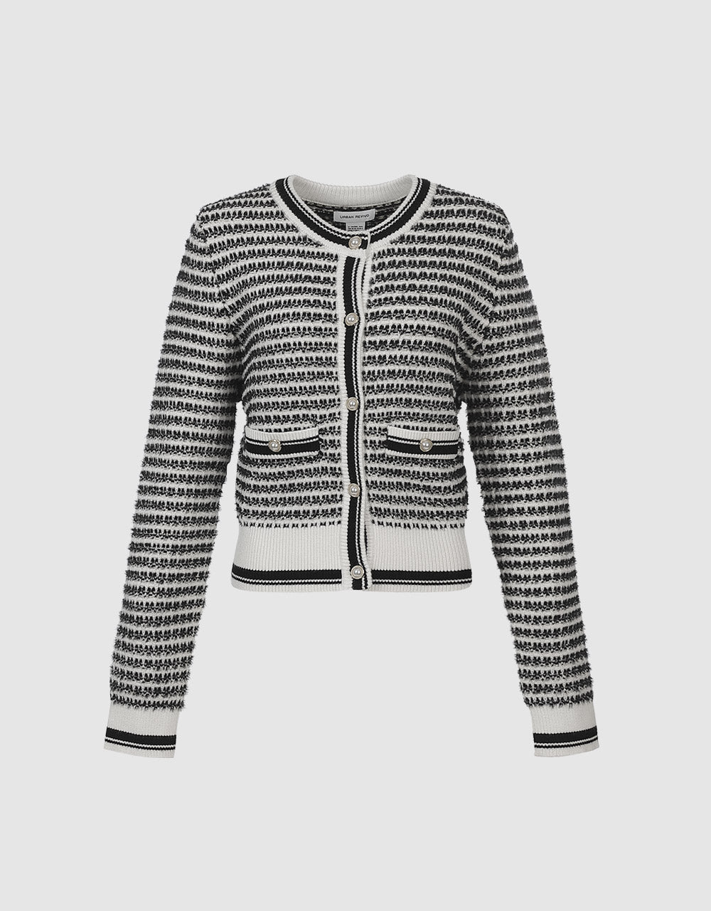 Tweed Plaid Cardigan