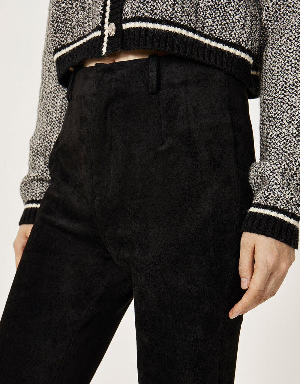 Mid Waist Flare Pants