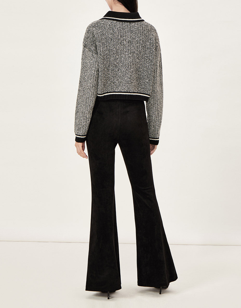 Mid Waist Flare Pants