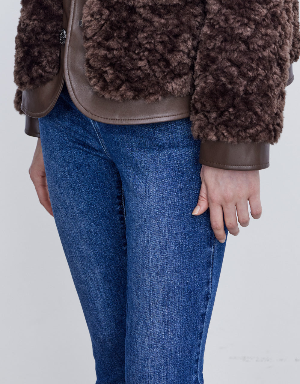 Slit Hem Skinny Jeans