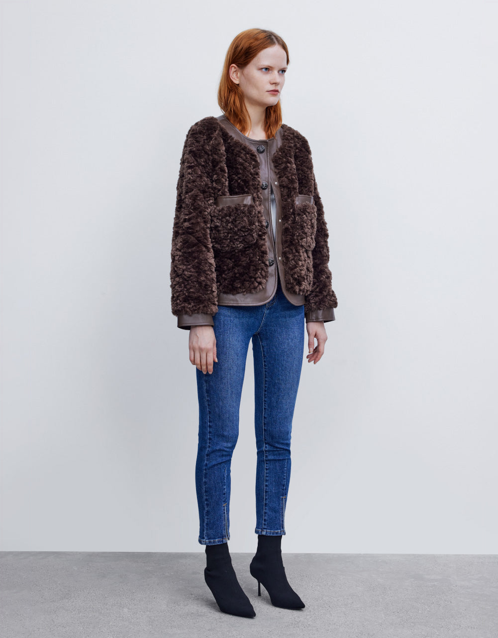 Slit Hem Skinny Jeans