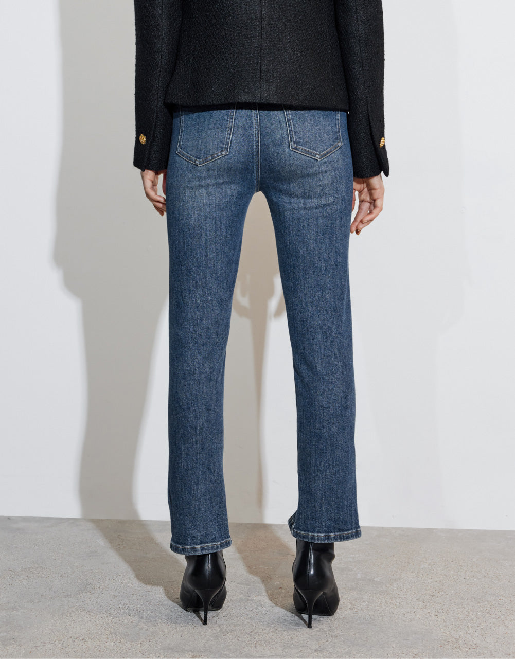Split Hem Skinny Fit Jeans