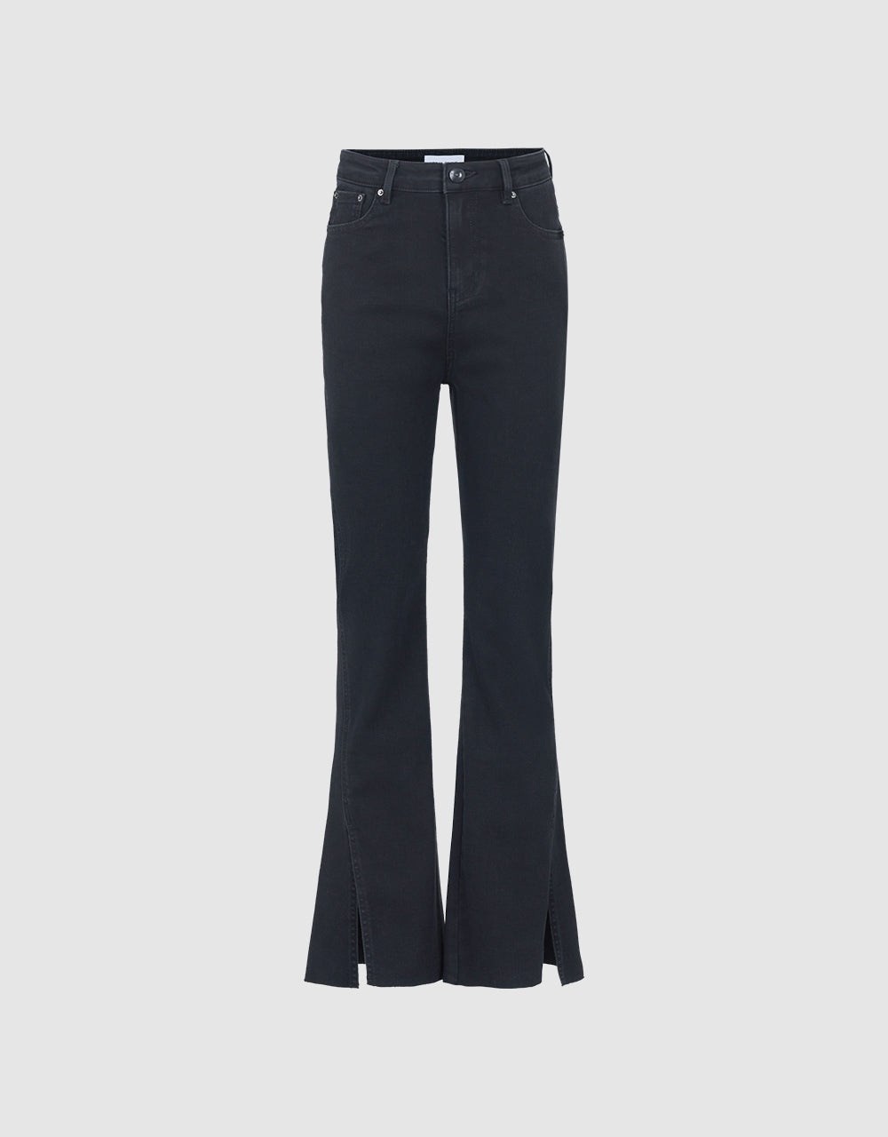 Slit Hem Flare Jeans