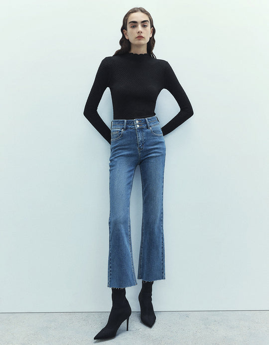 High Waist Flare Jeans