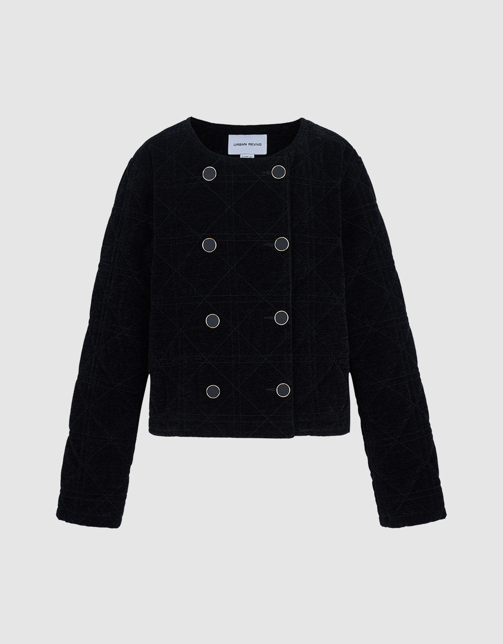Double Breasted Cropped Jacket
