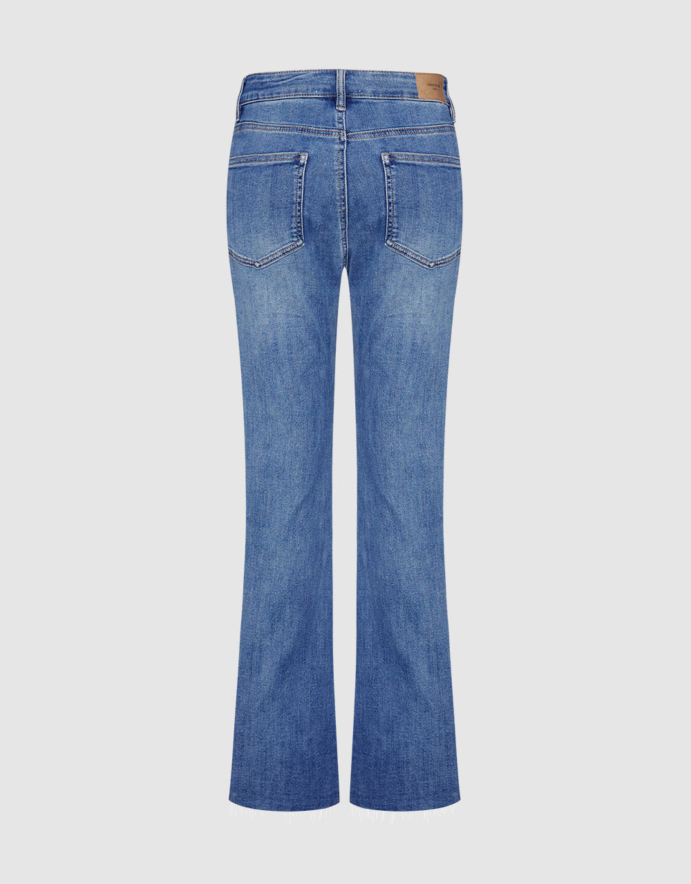 Slit Hem Flare Jeans